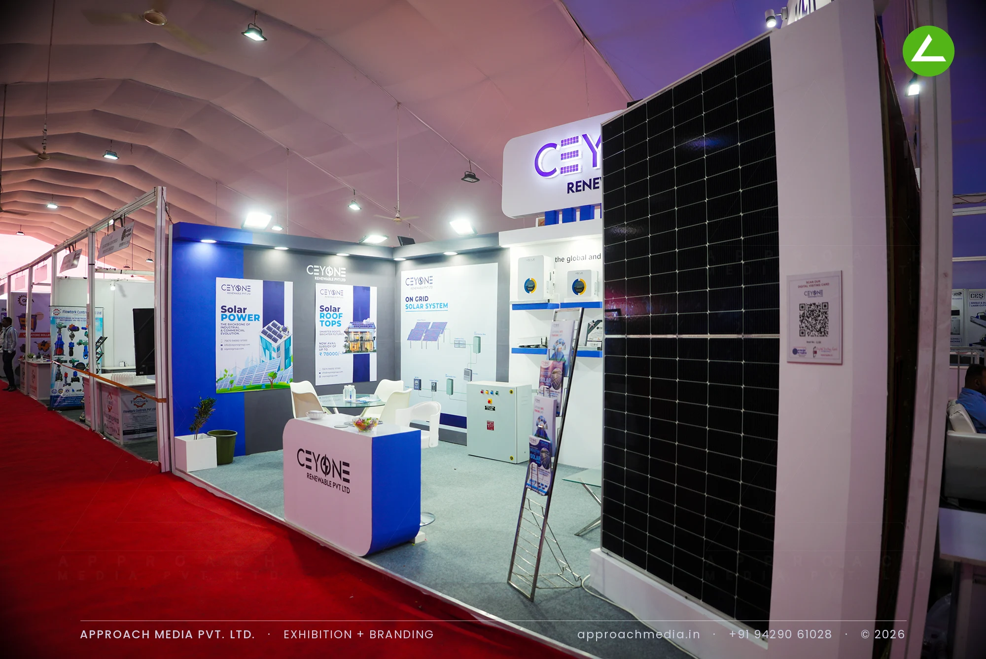 Ceyone Renewable Pvt Ltd: Exhibition Stall Design at EngiExpo Ahmedabad, 2024 — photo 4