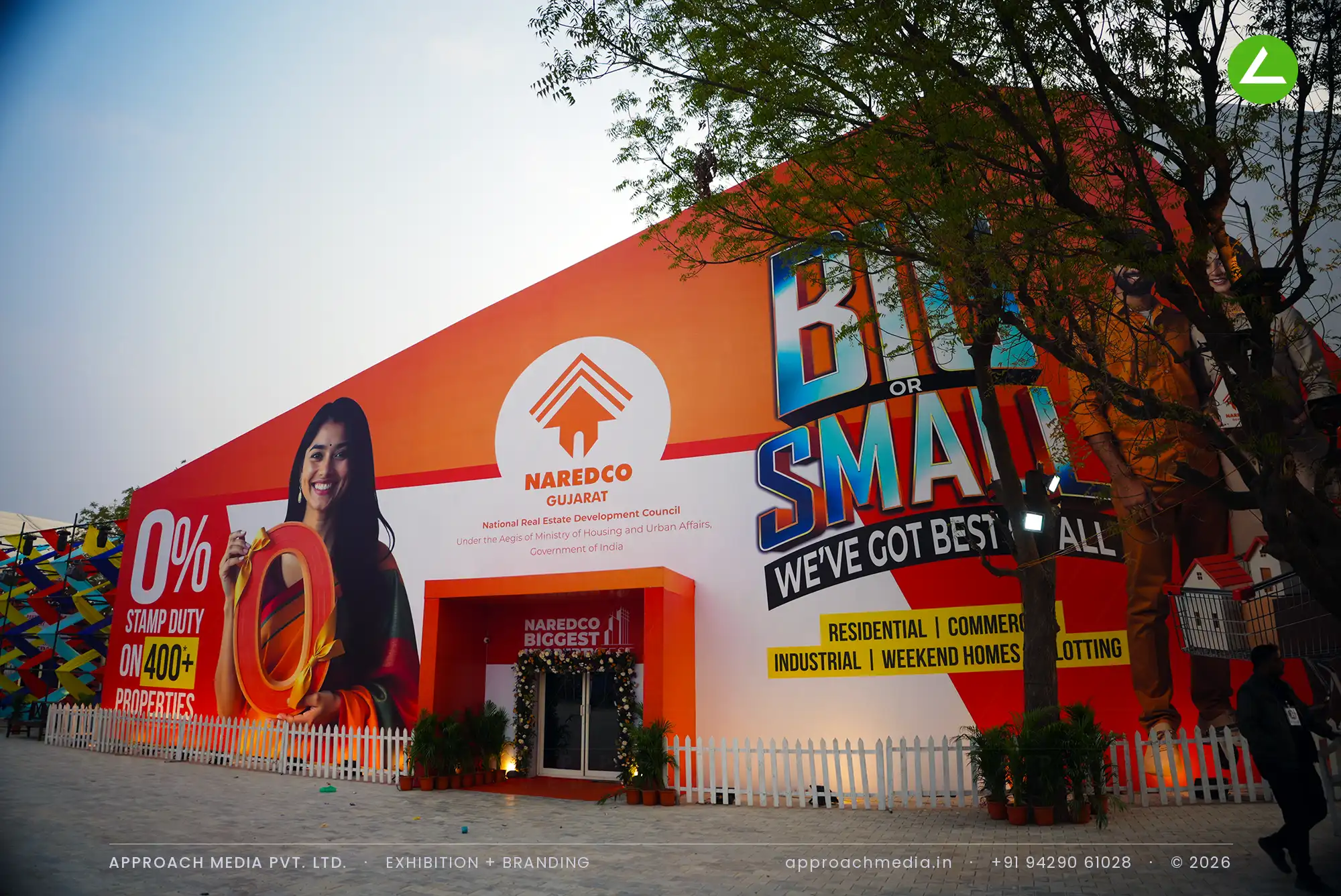 Arcadia: 54 sqm Exhibition Stall Design at NAREDCO Property Expo Ahmedabad — photo 4