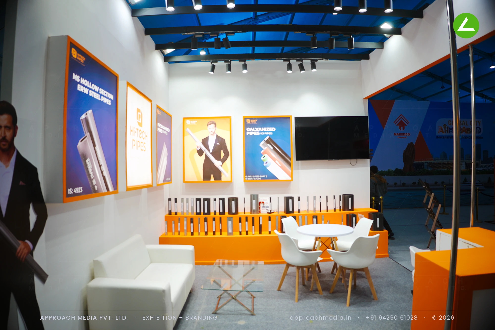 Hi-Tech Pipes on 9 sqm: Exhibition Stall Design at NAREDCO Property Expo Ahmedabad — photo 4