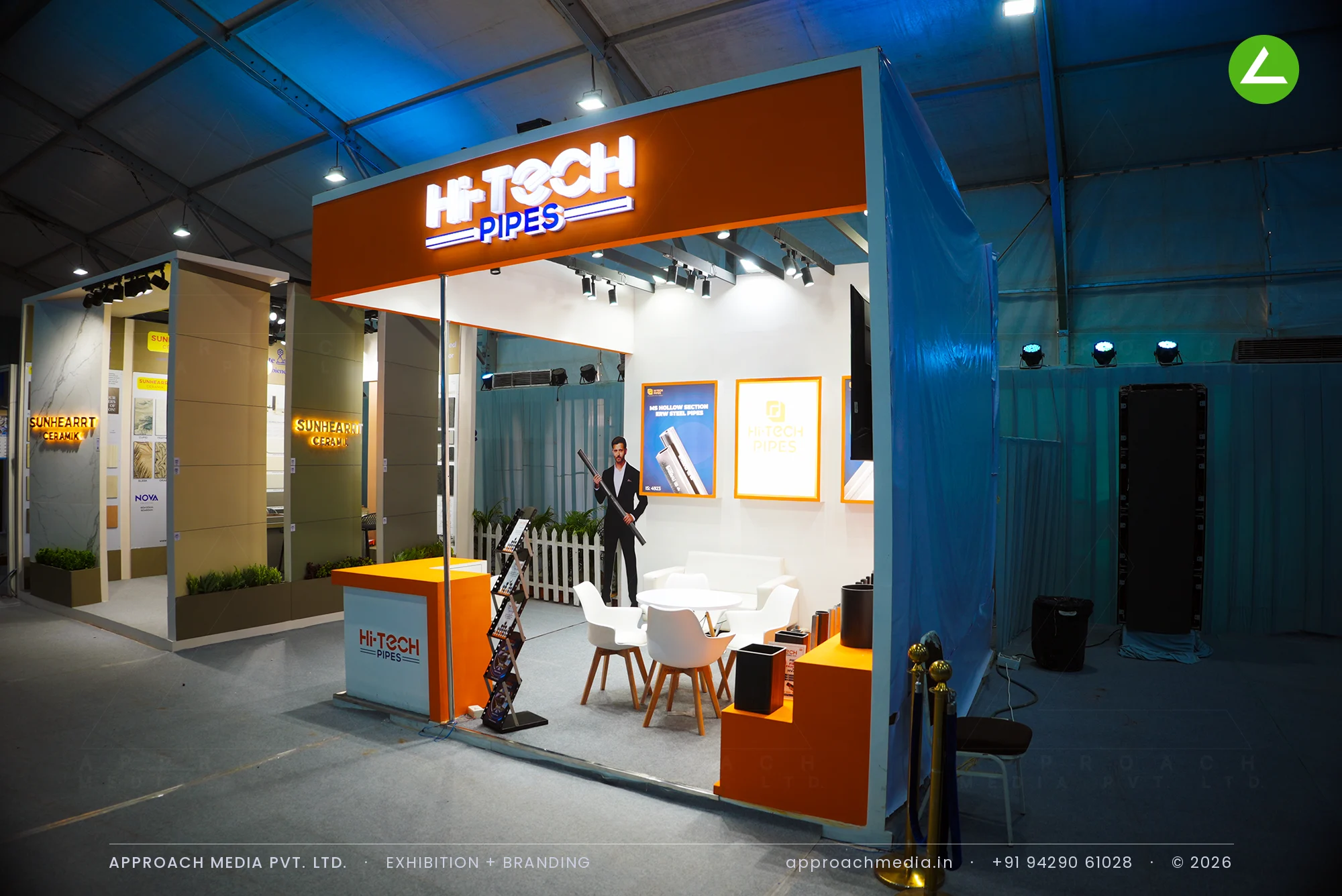 Hi-Tech Pipes on 9 sqm: Exhibition Stall Design at NAREDCO Property Expo Ahmedabad — photo 2