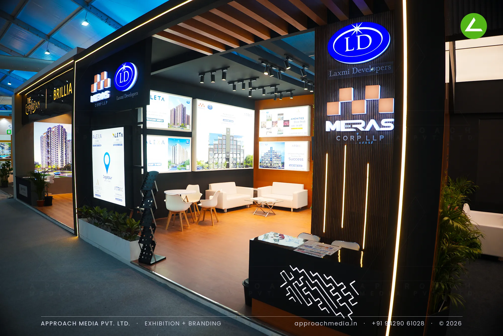 Laxmi Developers & Meras Corp LLP: Exhibition Stall Design at NAREDCO Property Expo Ahmedabad — photo 2