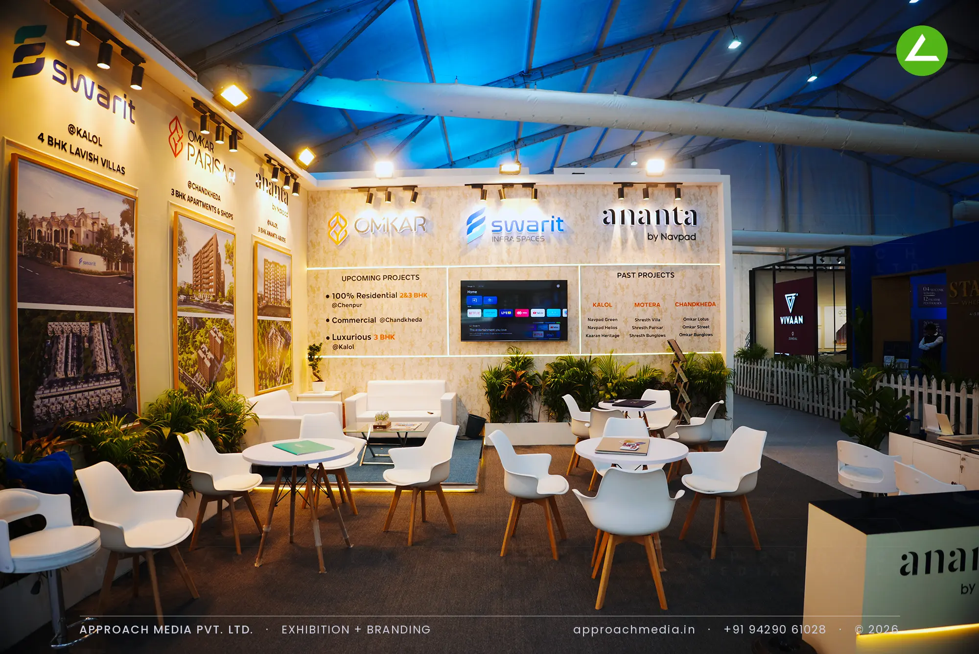 Omkar Parisar, Swarit and Ananta: Exhibition Stall Design at NAREDCO Property Expo Ahmedabad — photo 4