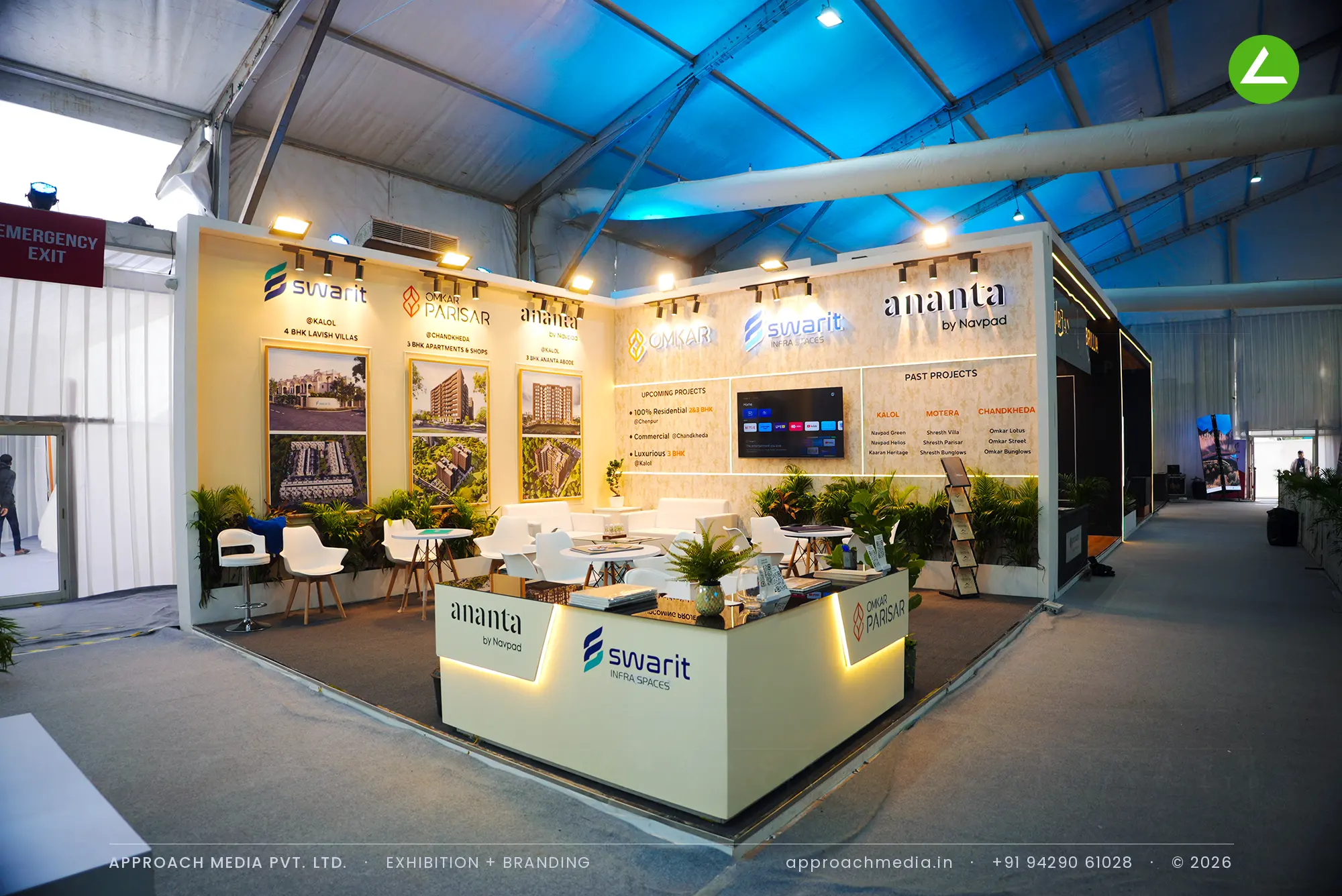Omkar Parisar, Swarit and Ananta: Exhibition Stall Design at NAREDCO Property Expo Ahmedabad — photo 3