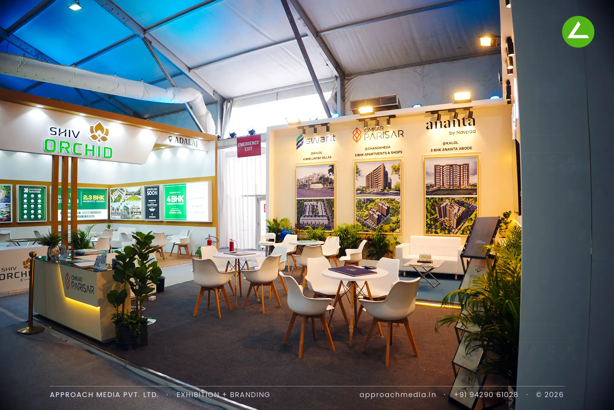 Omkar Parisar, Swarit and Ananta: Exhibition Stall Design at NAREDCO Property Expo Ahmedabad — photo 2