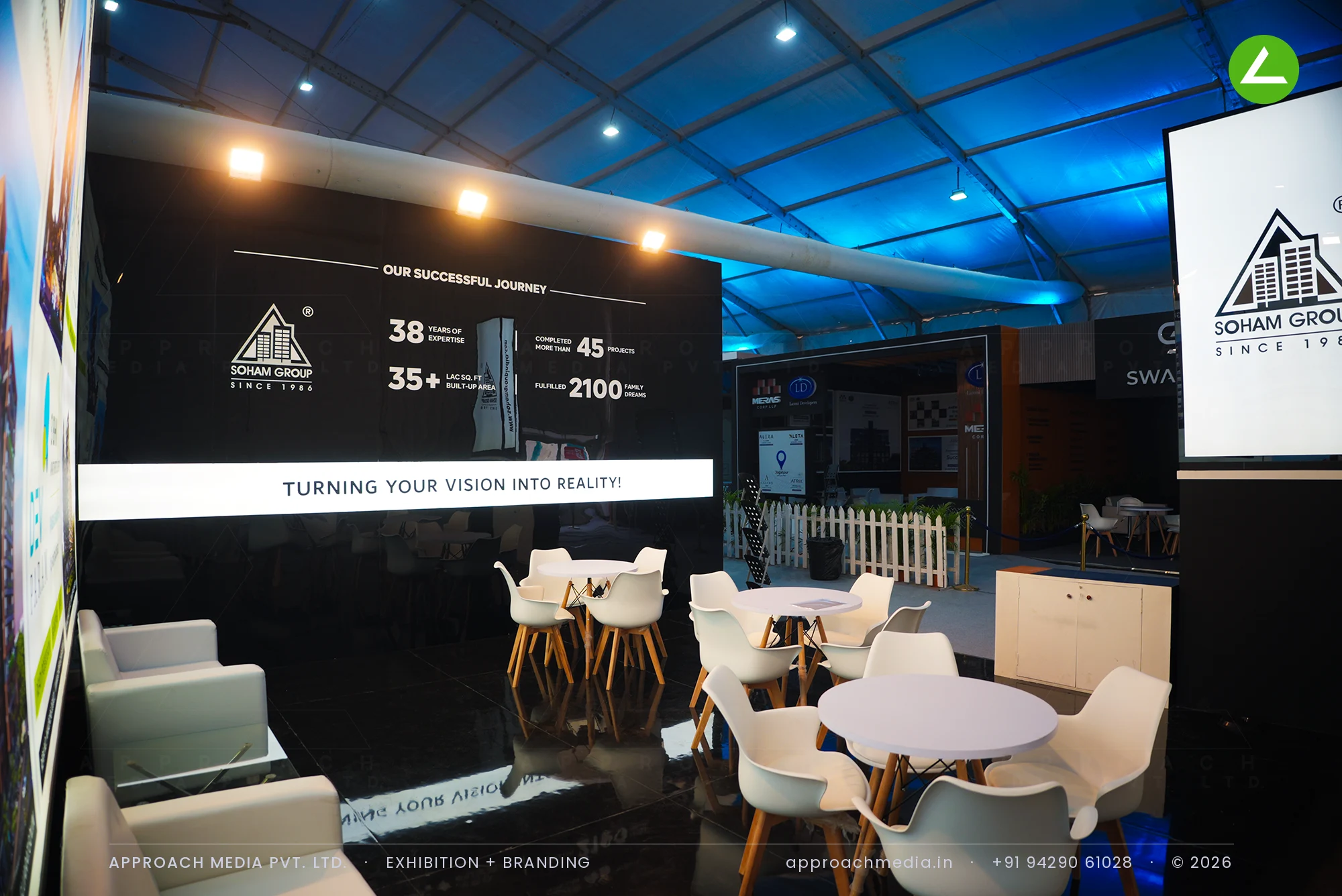 Soham Group Exhibition Stall Design at NAREDCO Property Expo Ahmedabad, 2024 — photo 3