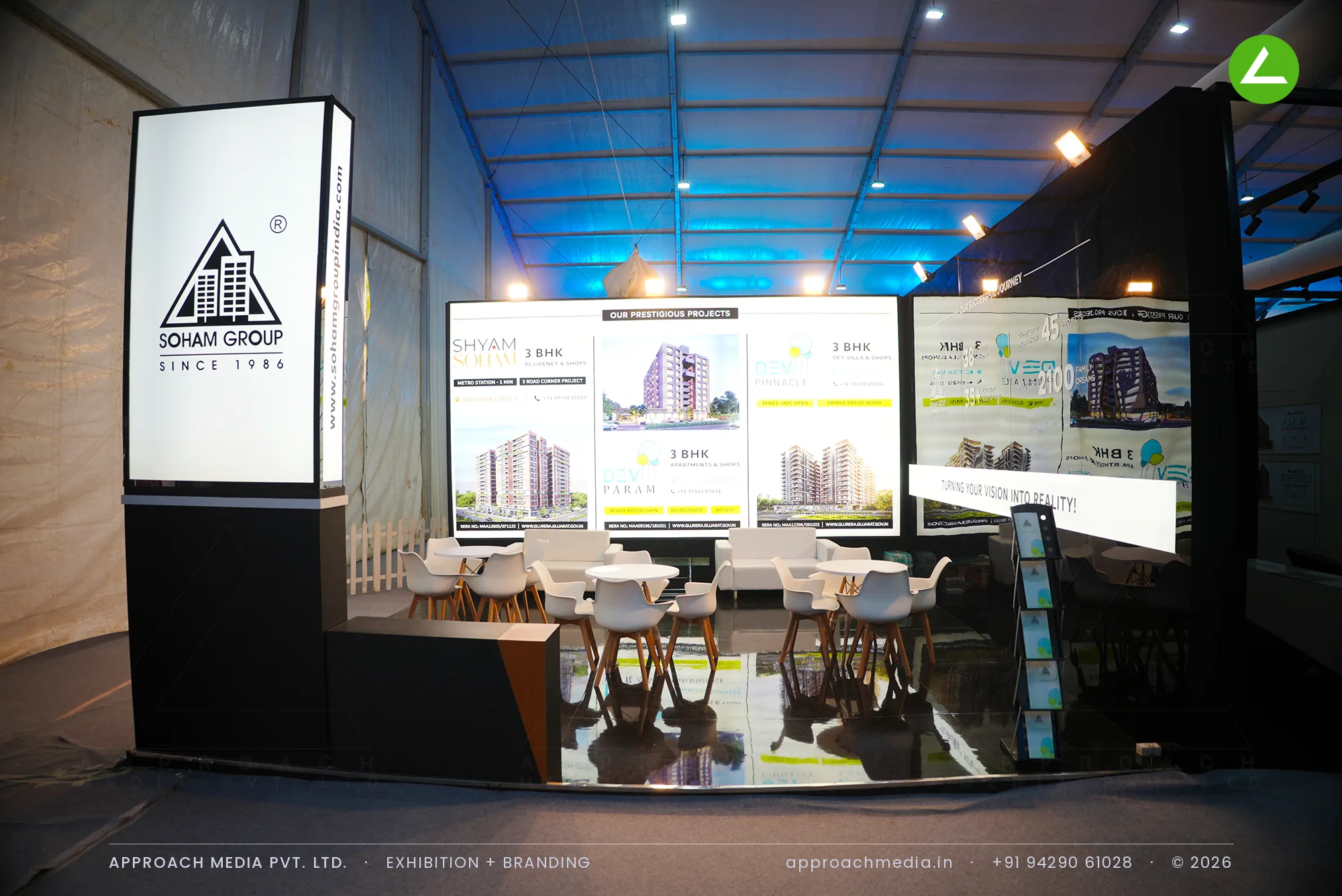 Soham Group Exhibition Stall Design at NAREDCO Property Expo Ahmedabad, 2024 — photo 2