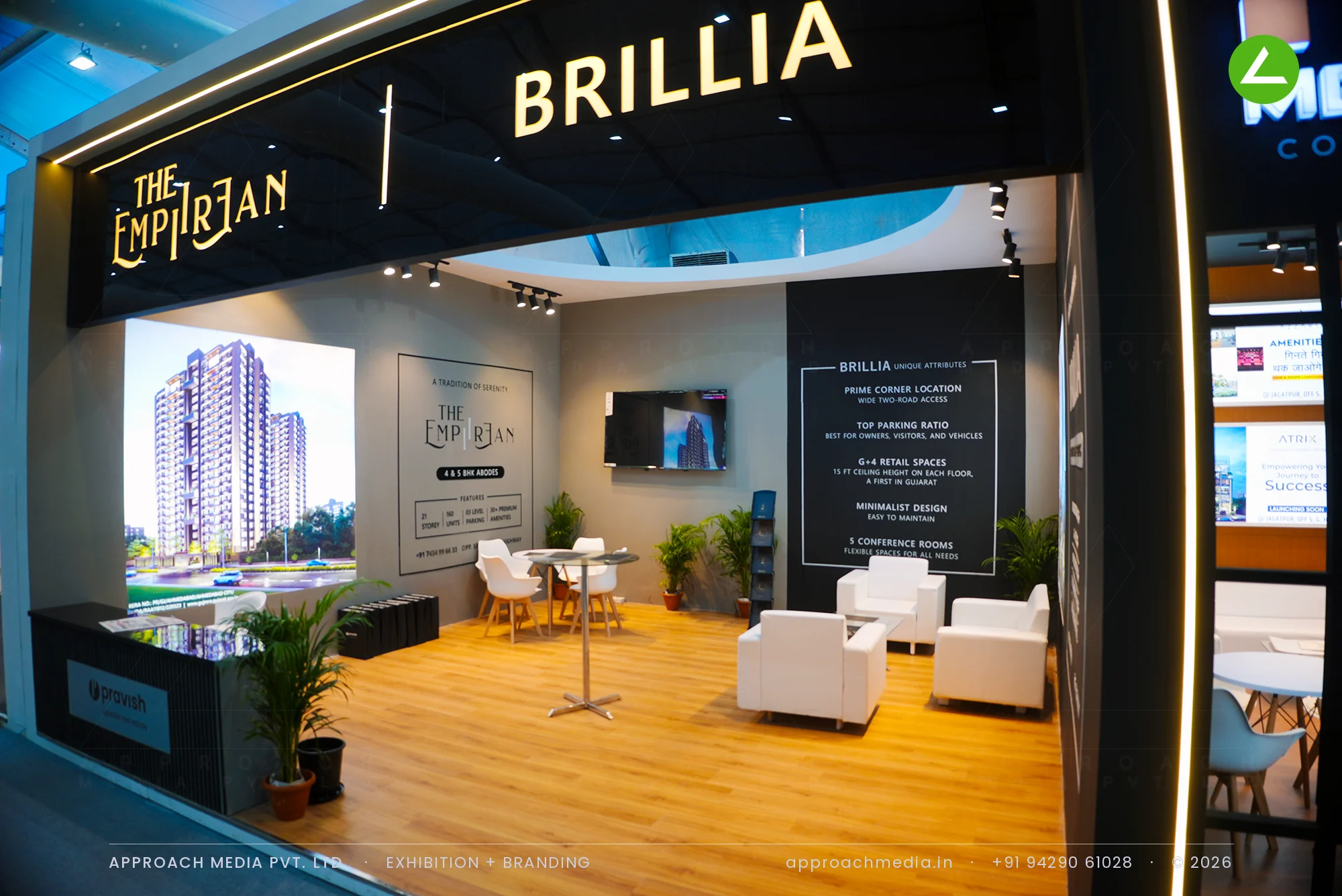 The Empyrean - Brillia | Exhibition Stall Design at NAREDCO Property Expo Ahmedabad — photo 2