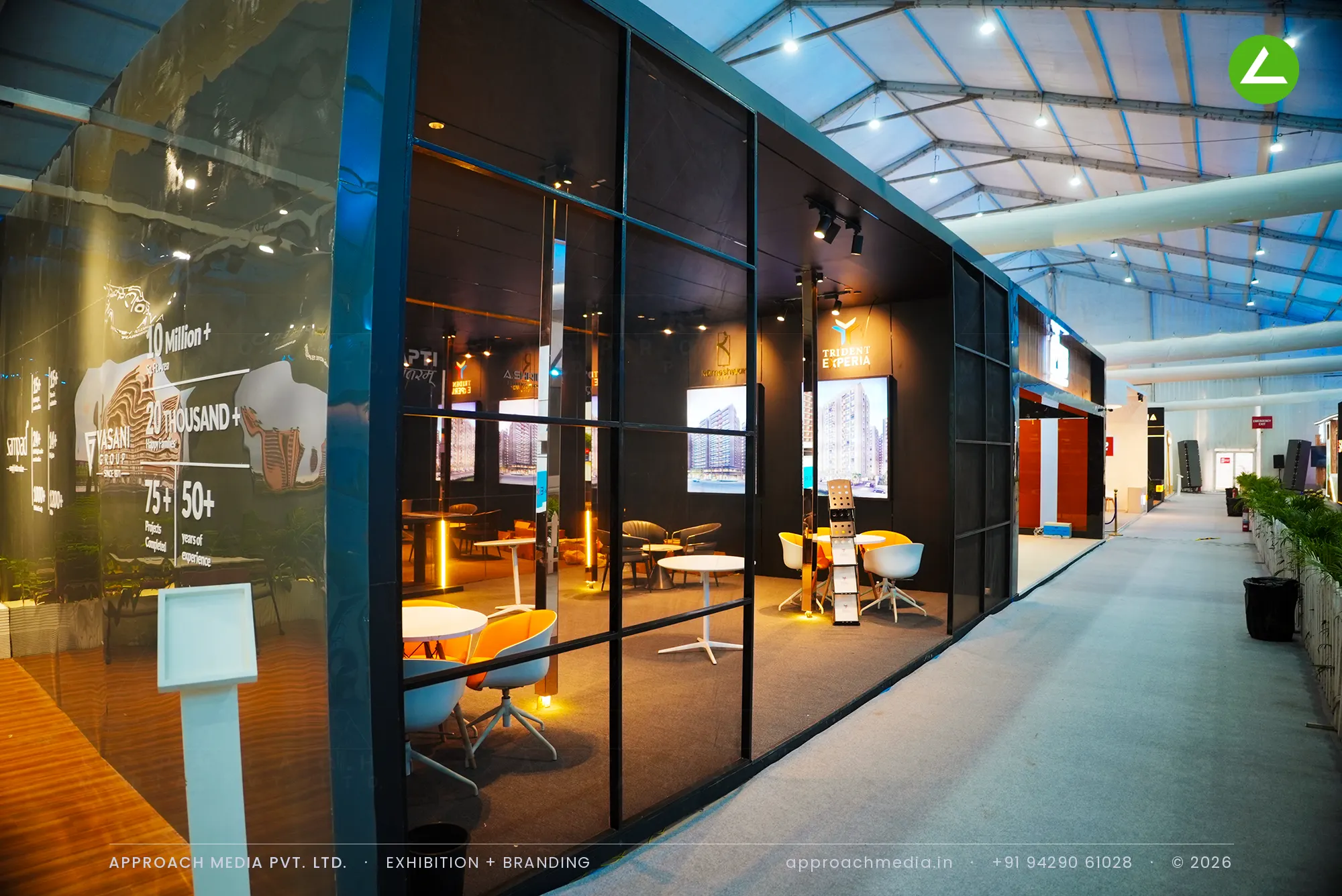 Vyapti Vandematram — 54 sqm Exhibition Stall Design at NAREDCO Property Expo Ahmedabad — photo 2