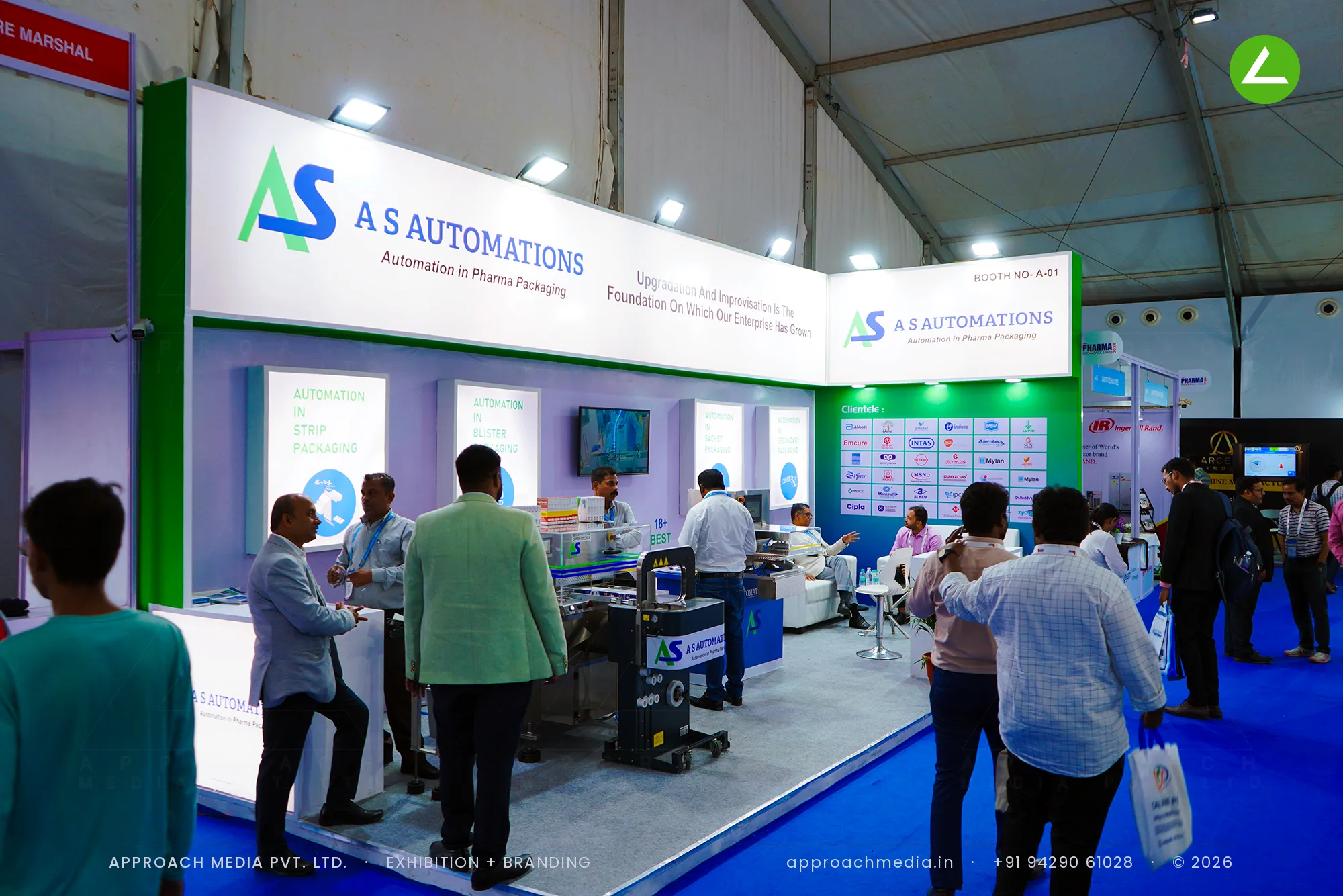 A S Automations — Exhibition Stall Design at Pharma Pro Pack Hyderabad 2024 — photo 3