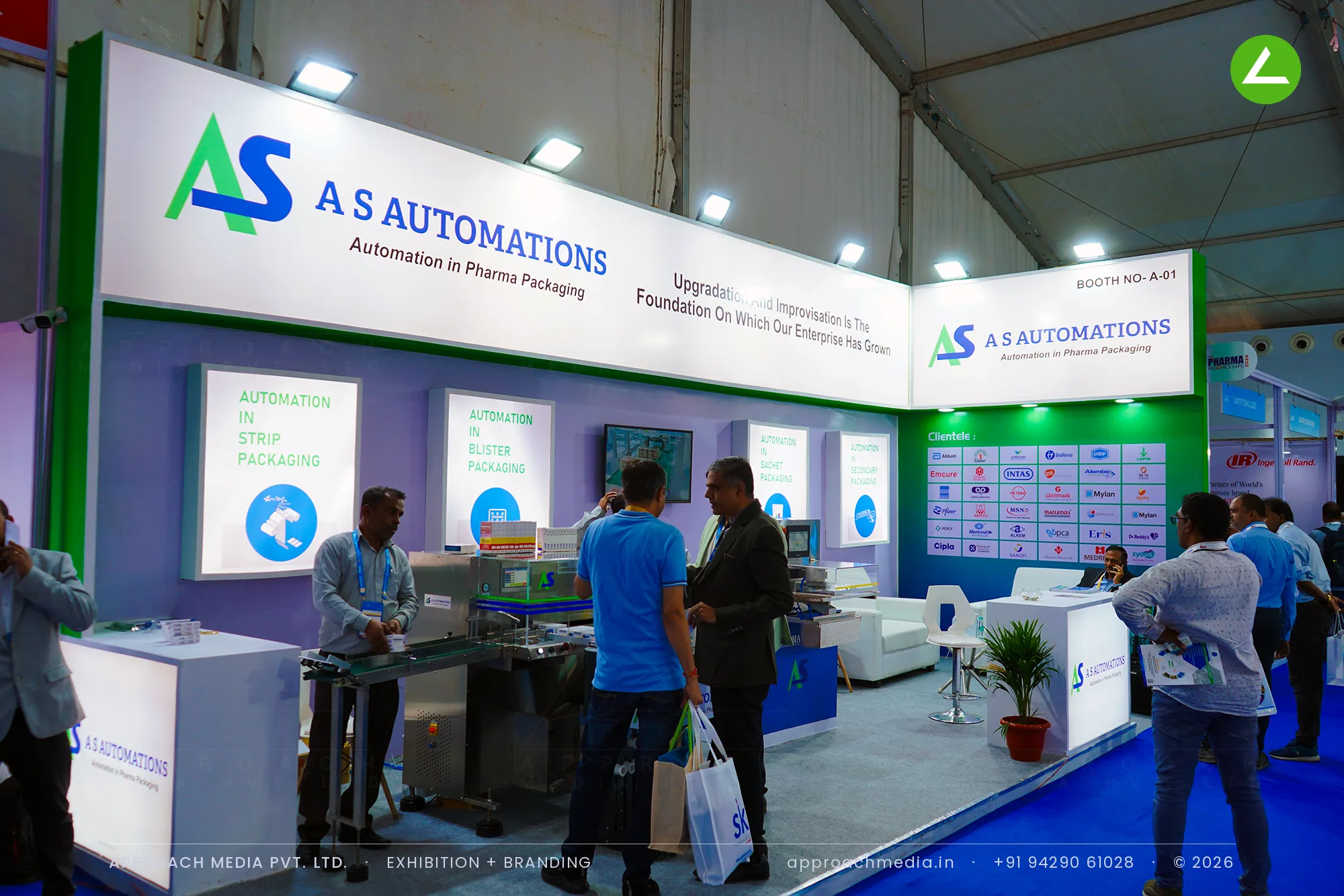 A S Automations — Exhibition Stall Design at Pharma Pro Pack Hyderabad 2024 — photo 4