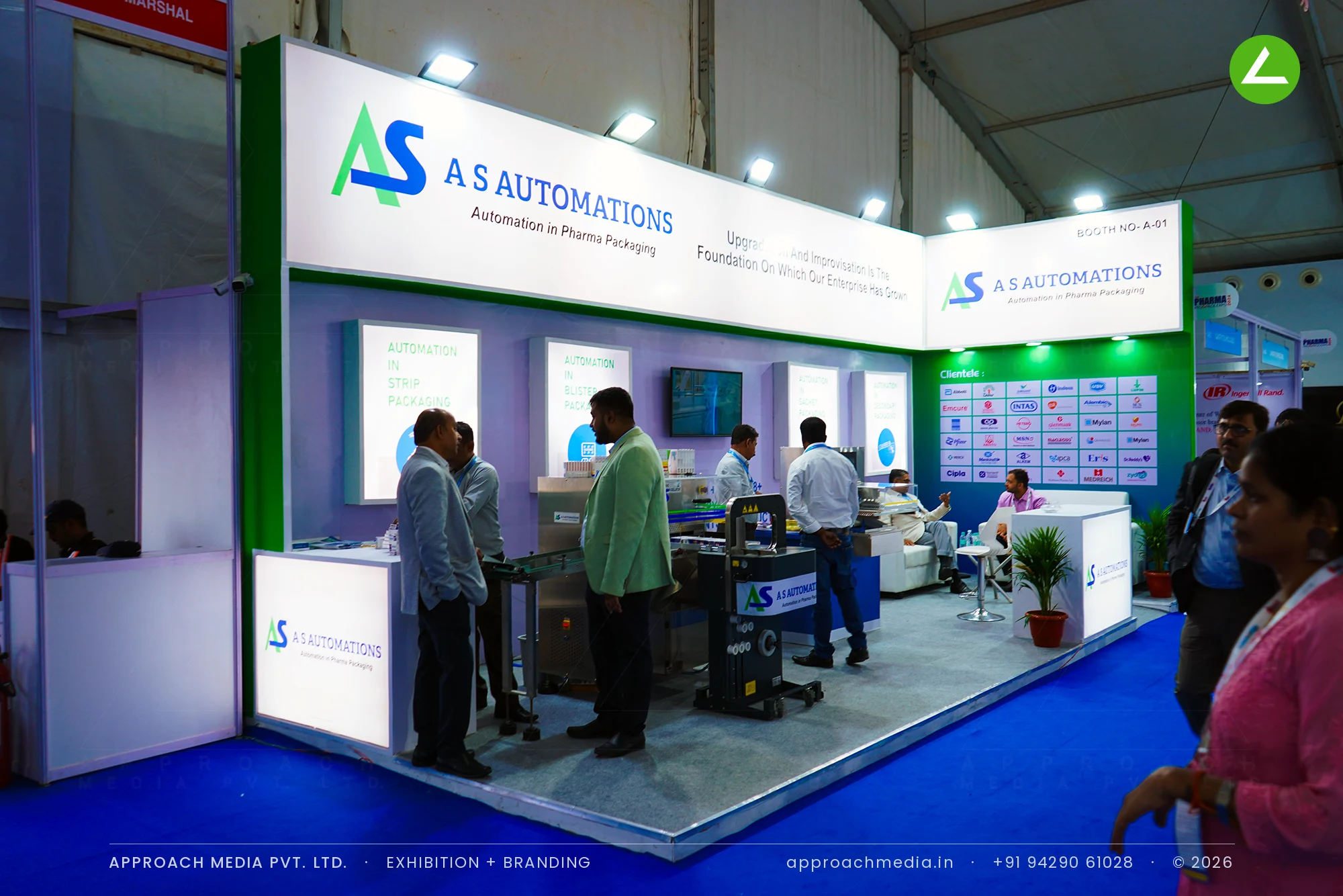 A S Automations — Exhibition Stall Design at Pharma Pro Pack Hyderabad 2024 — photo 2