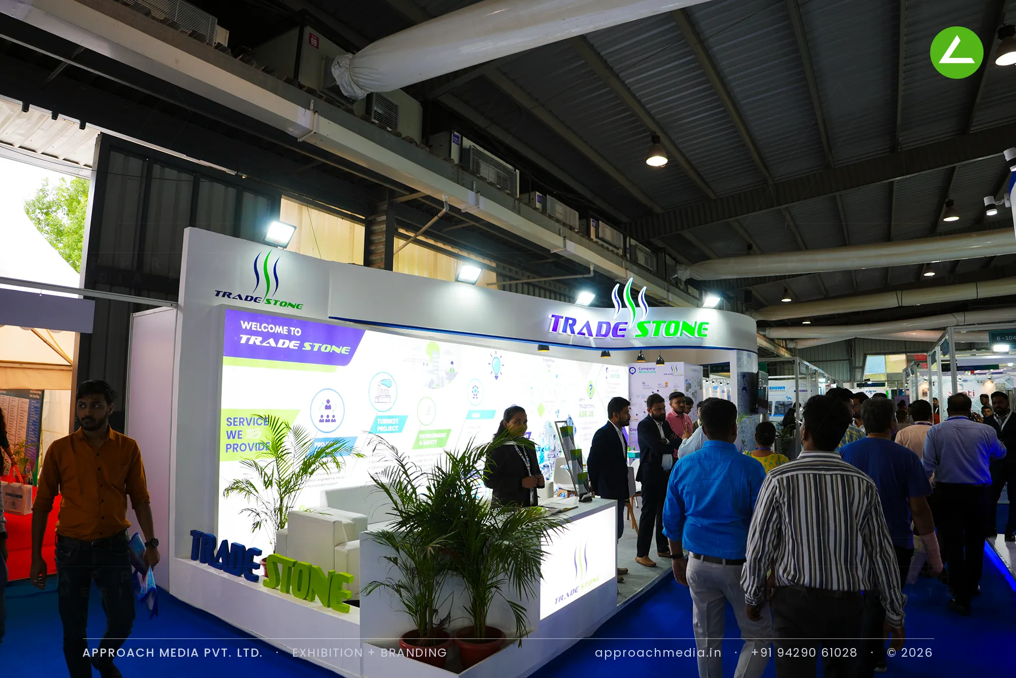 Trade Stone Exhibition Stall Design at Pharmatech Expo Gandhinagar 2024 — photo 2