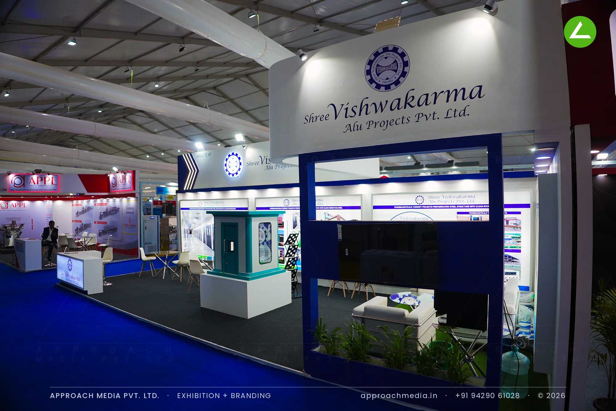Shree Vishwakarma Alu Projects Pvt Ltd — Exhibition Stall Design at Pharmatech Expo Chandigarh — photo 3