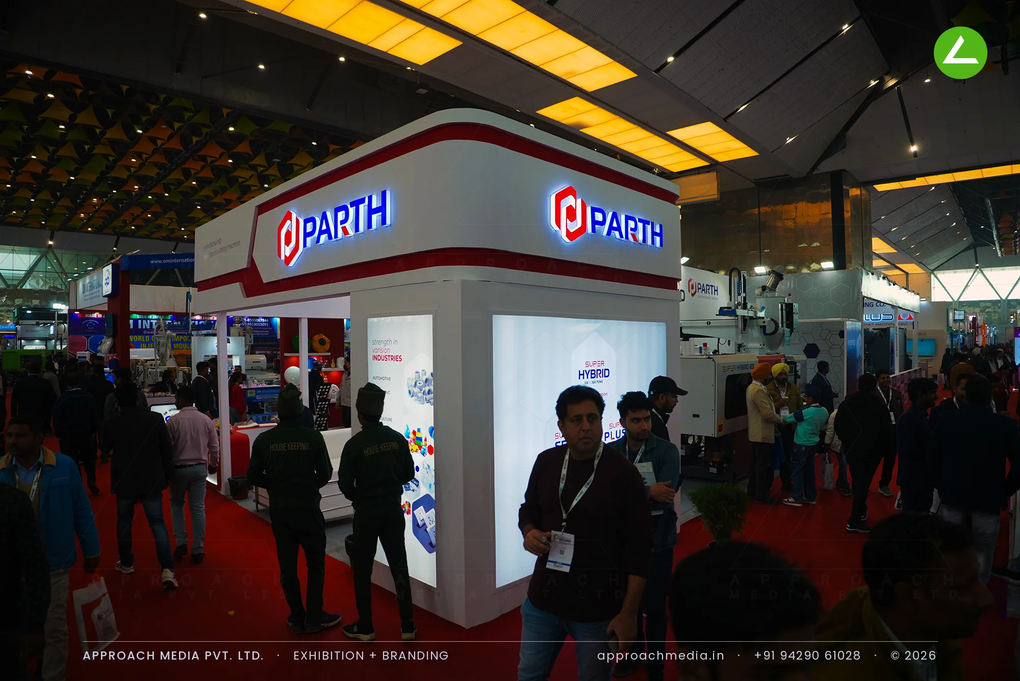 PARTH 72 sqm Exhibition Stall Design at Plastfocus New Delhi 2024 — photo 4