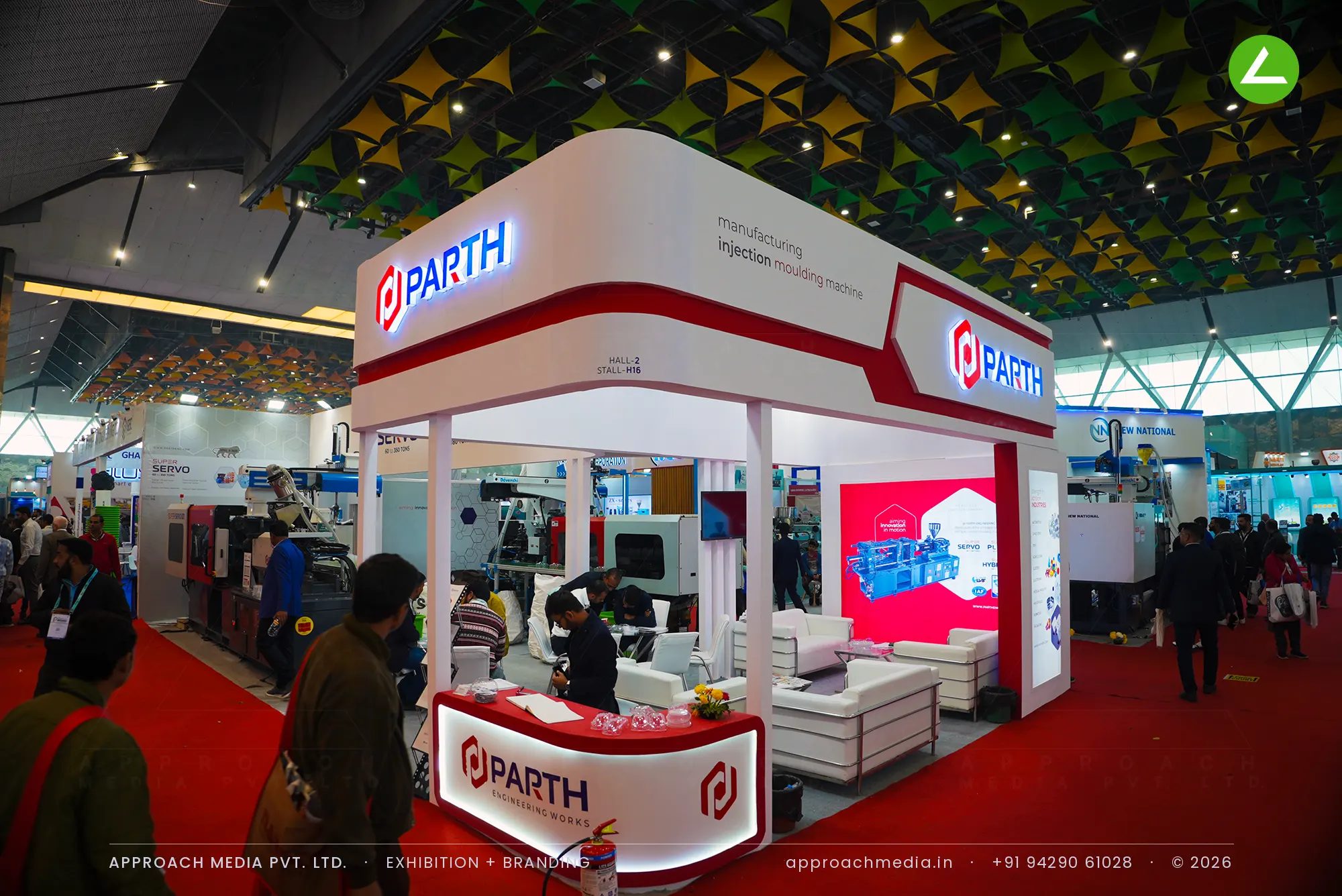 PARTH 72 sqm Exhibition Stall Design at Plastfocus New Delhi 2024 — photo 2
