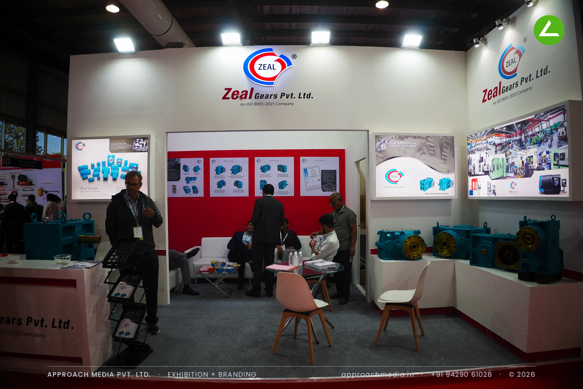Zeal Gears Pvt. Ltd Exhibition Stall Design at Plexpo India Gandhinagar 2024 — photo 2
