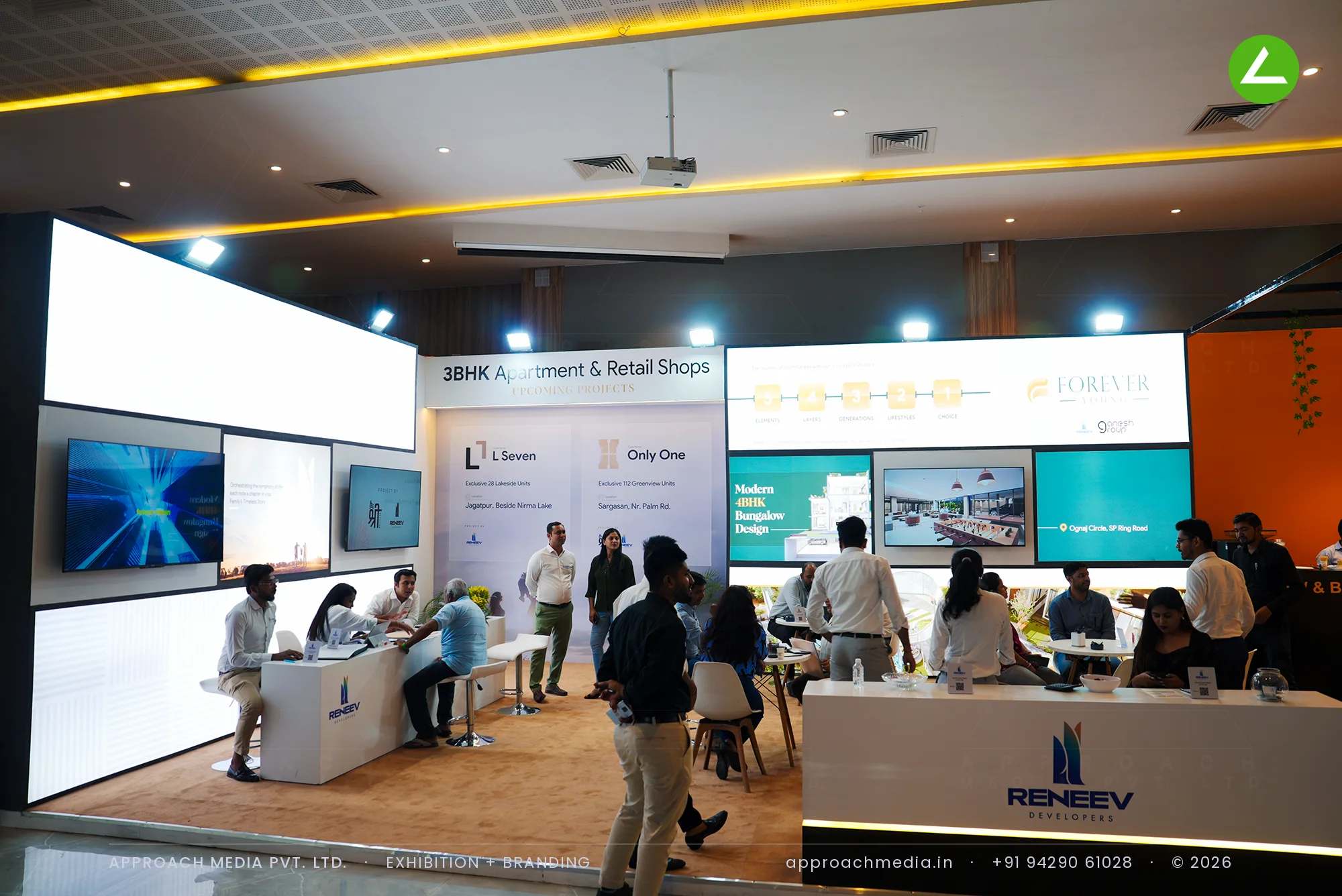 Forever Young by Reneev & Ganesh Group — 72 sqm exhibition stall design at Property Expo 2024 — photo 3