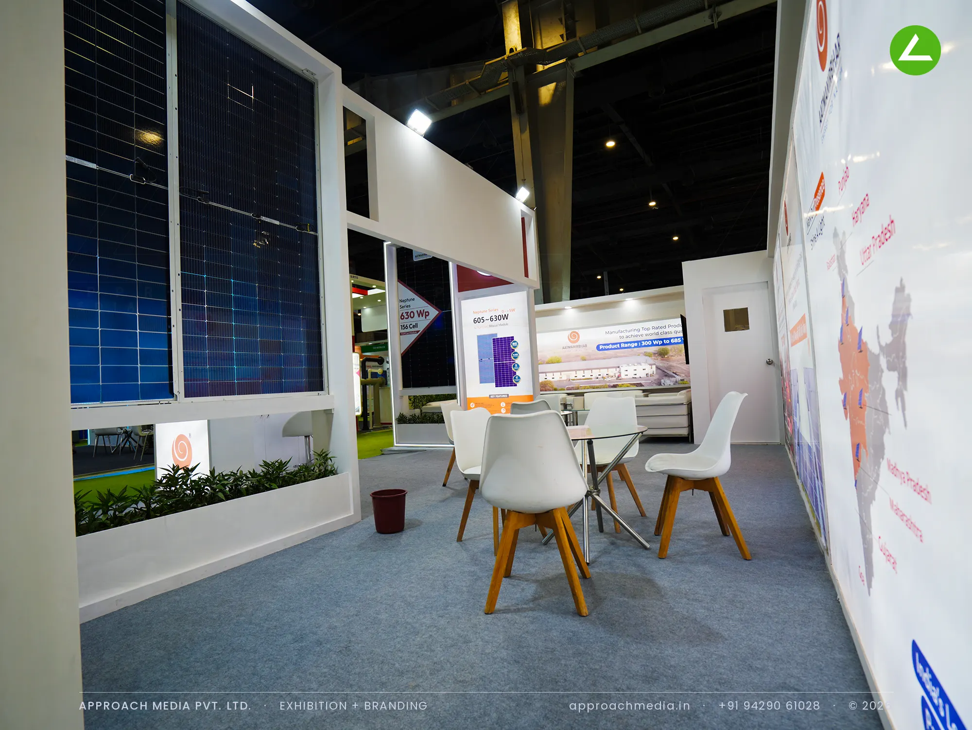 Aatmanirbhar: 36 sqm exhibition stall design at REI Expo Greater Noida 2024 — photo 4