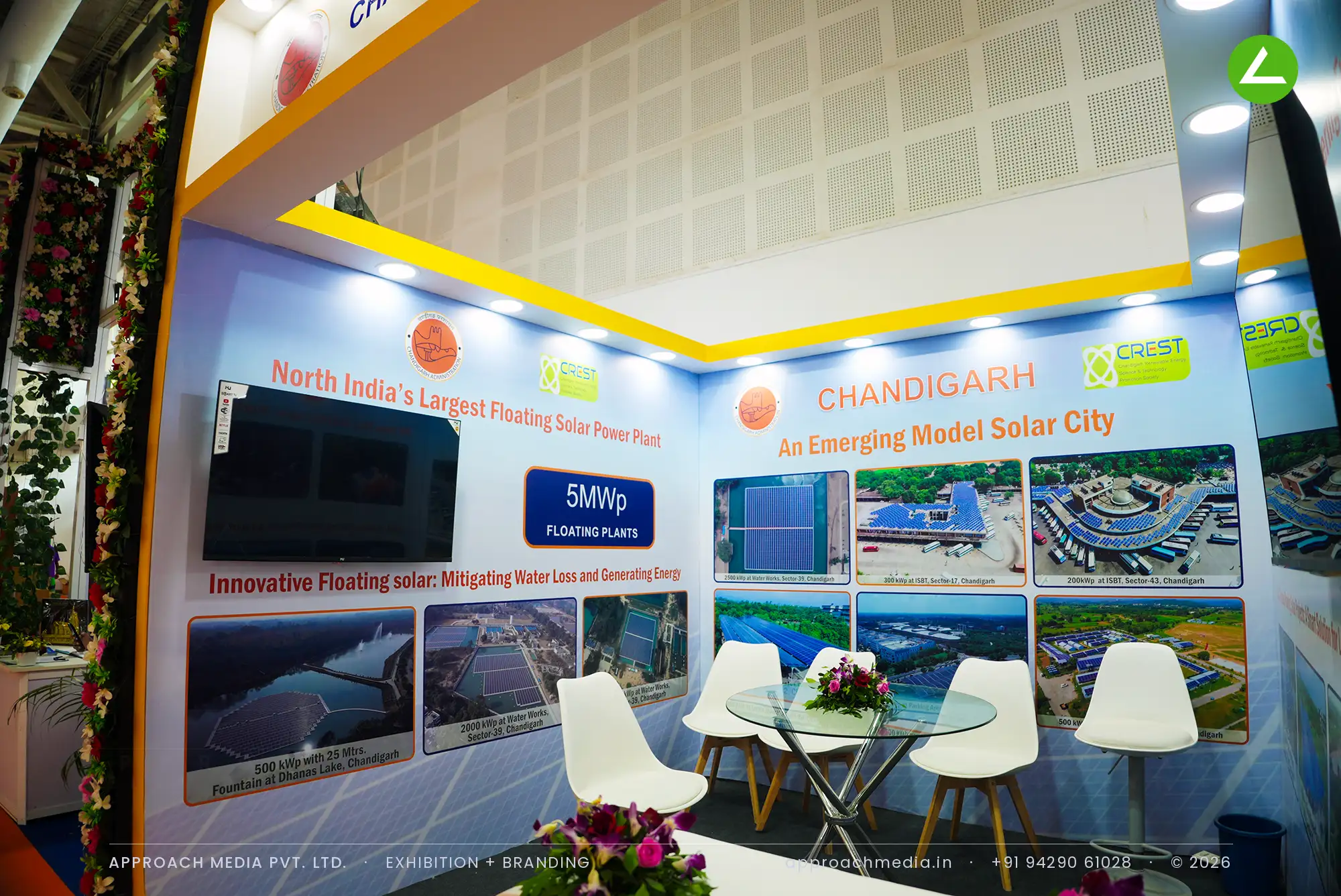 Chandigarh Administration and CREST — 9 sqm exhibition stall design at Solar Exhibition — photo 2