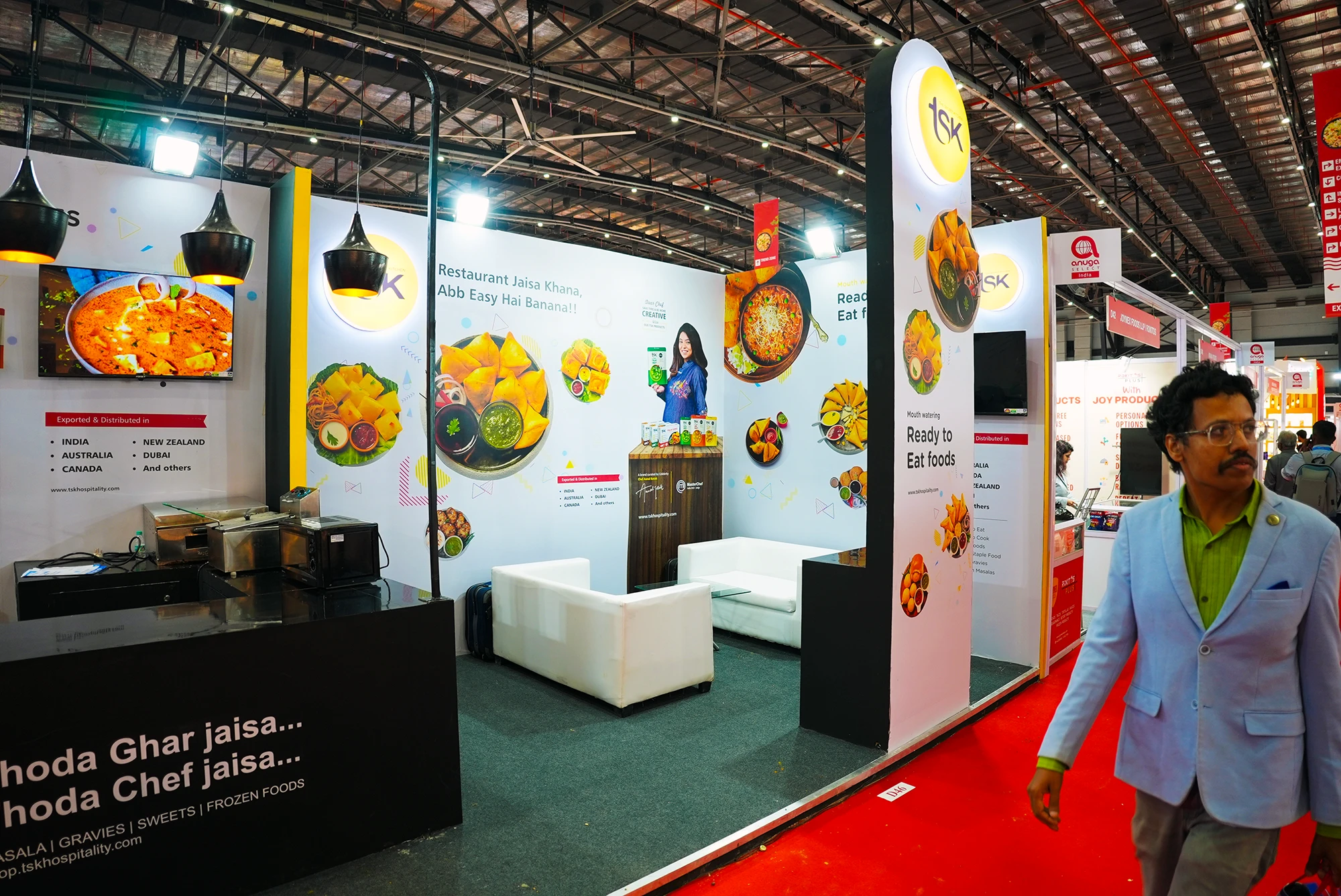 Ready-to-Eat Food Exhibition Stall Design at Anufood Expo Delhi — TSK 2025 — photo 2