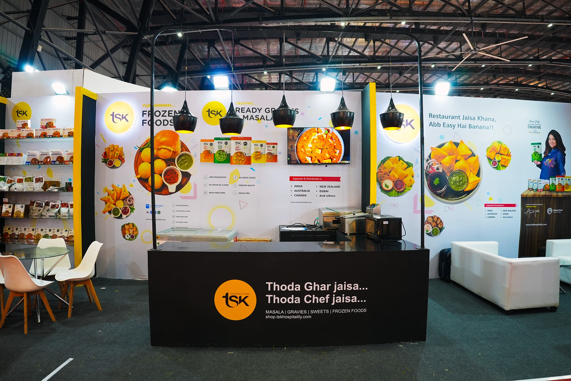 Ready-to-Eat Food Exhibition Stall Design at Anufood Expo Delhi — TSK 2025 — photo 3