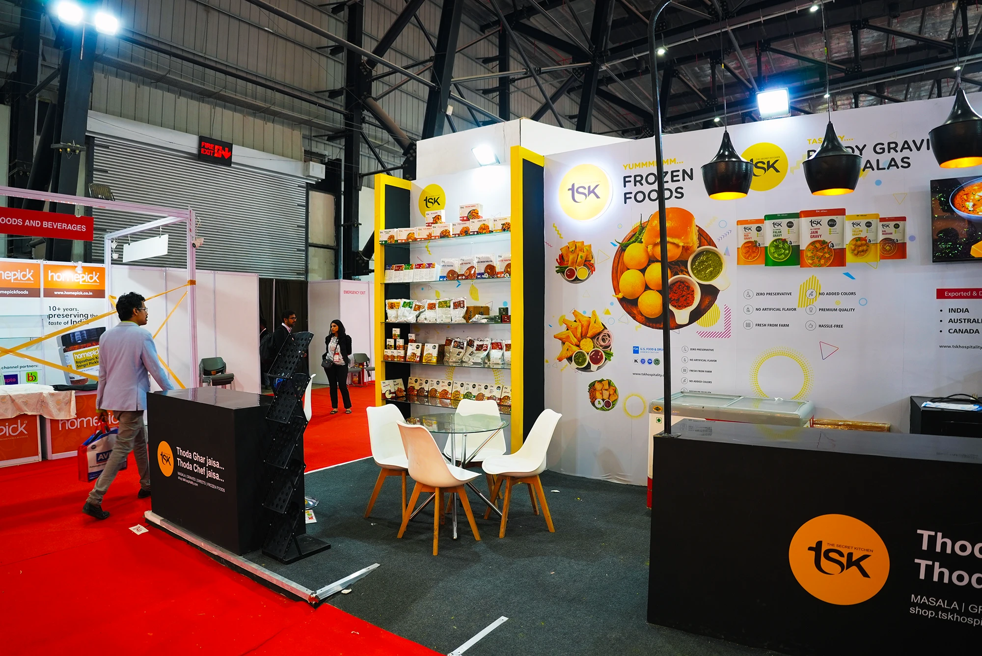 Ready-to-Eat Food Exhibition Stall Design at Anufood Expo Delhi — TSK 2025 — photo 4