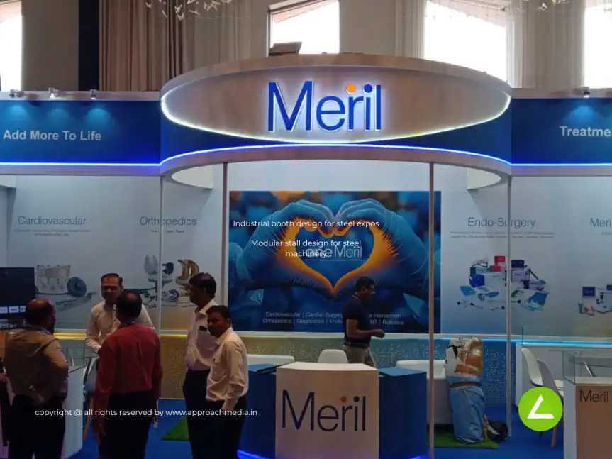 Medical Devices Exhibition Stall Design at Healthcare Expo Ahmedabad — Meril 2025 — photo 2