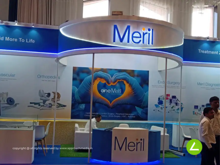 Medical Devices Exhibition Stall Design at Healthcare Expo Ahmedabad — Meril 2025 — photo 3