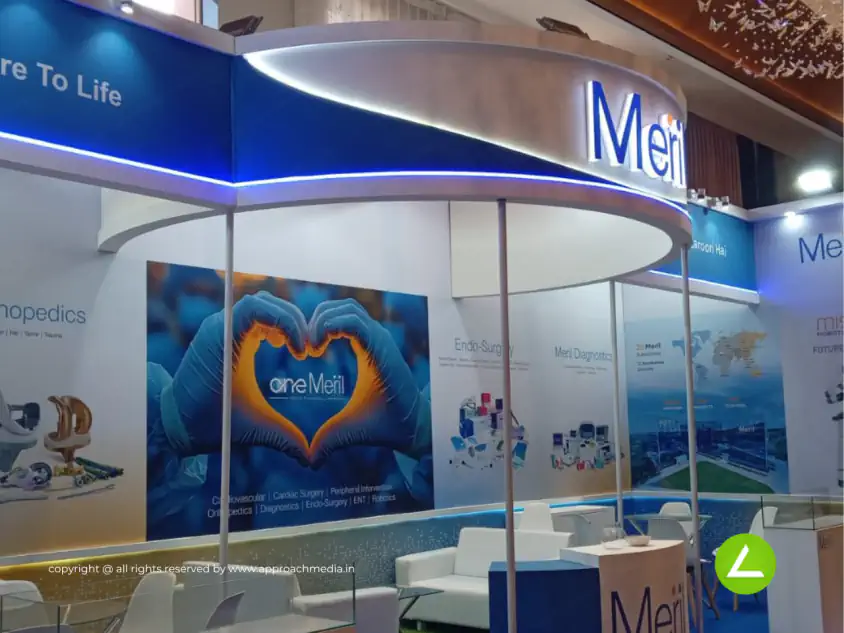 Medical Devices Exhibition Stall Design at Healthcare Expo Ahmedabad — Meril 2025 — photo 4