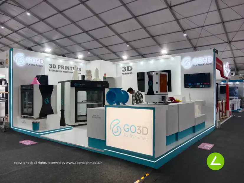 3D Printing Exhibition Stall Design at IMPEX Delhi — Go 3D 2025 — photo 3