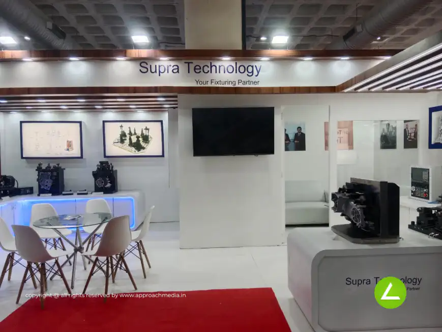 Technology Exhibition Stall Design at IMPEX Delhi — Supra Tech 2025 — photo 3