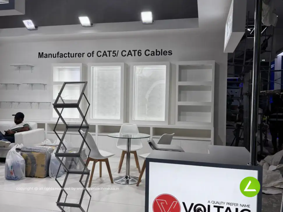Cable & Networking Exhibition Stall Design at IMPEX Delhi — Voltaic 2025 — photo 2
