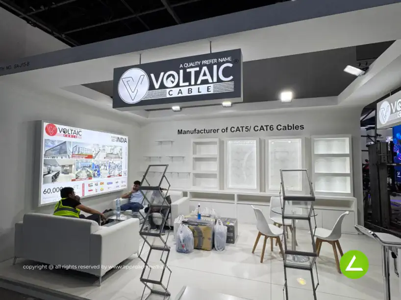 Cable & Networking Exhibition Stall Design at IMPEX Delhi — Voltaic 2025 — photo 3