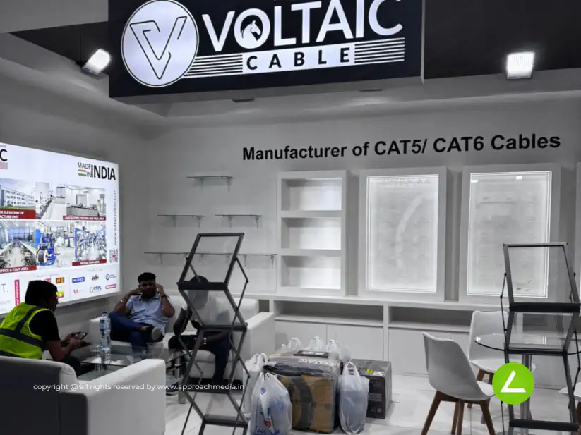Cable & Networking Exhibition Stall Design at IMPEX Delhi — Voltaic 2025 — photo 4