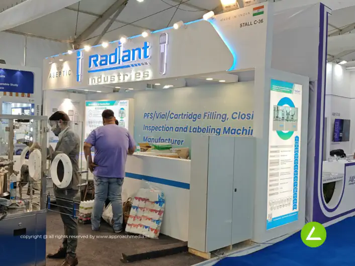 Pharma Machinery Exhibition Stall Design at Pharmatech Chandigarh — Radiant Industries 2025 — photo 2
