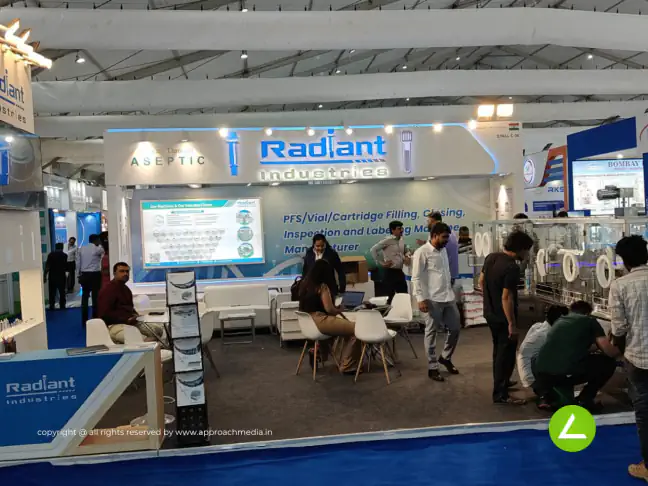 Pharma Machinery Exhibition Stall Design at Pharmatech Chandigarh — Radiant Industries 2025 — photo 3