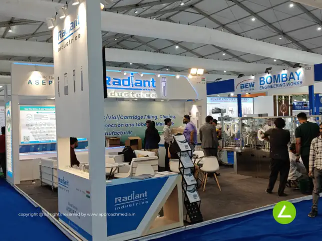 Pharma Machinery Exhibition Stall Design at Pharmatech Chandigarh — Radiant Industries 2025 — photo 4