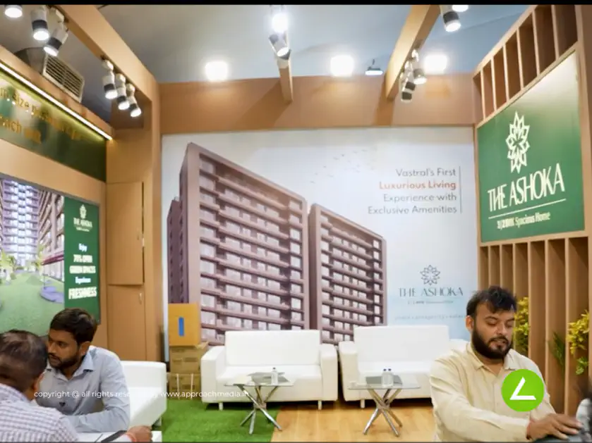 Real Estate Exhibition Stall Design at Tricity Property Show Gandhinagar — Dev Ashish 2025 — photo 2