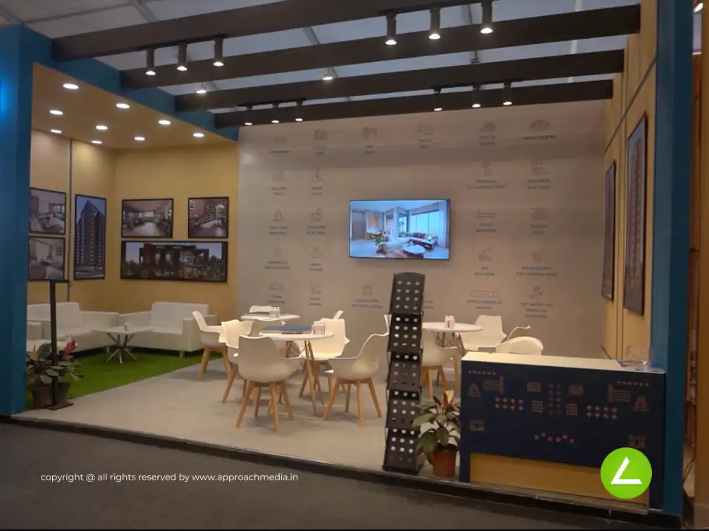 Premium Real Estate Exhibition Stall Design at Tricity Property Show Gandhinagar — Sanidhya 2025 — photo 4