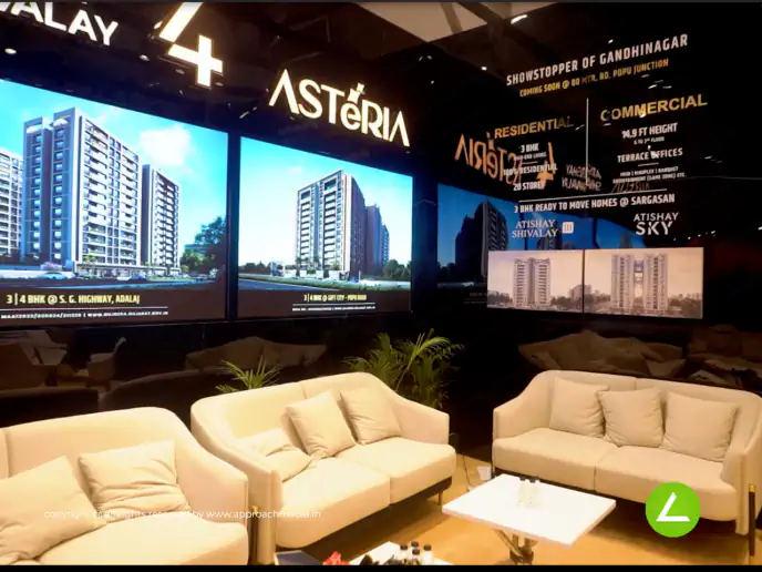 Housing Project Exhibition Stall Design at Tricity Property Show Gandhinagar — Atishay Sivalya 2025 — photo 2