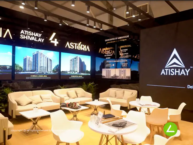 Housing Project Exhibition Stall Design at Tricity Property Show Gandhinagar — Atishay Sivalya 2025 — photo 3