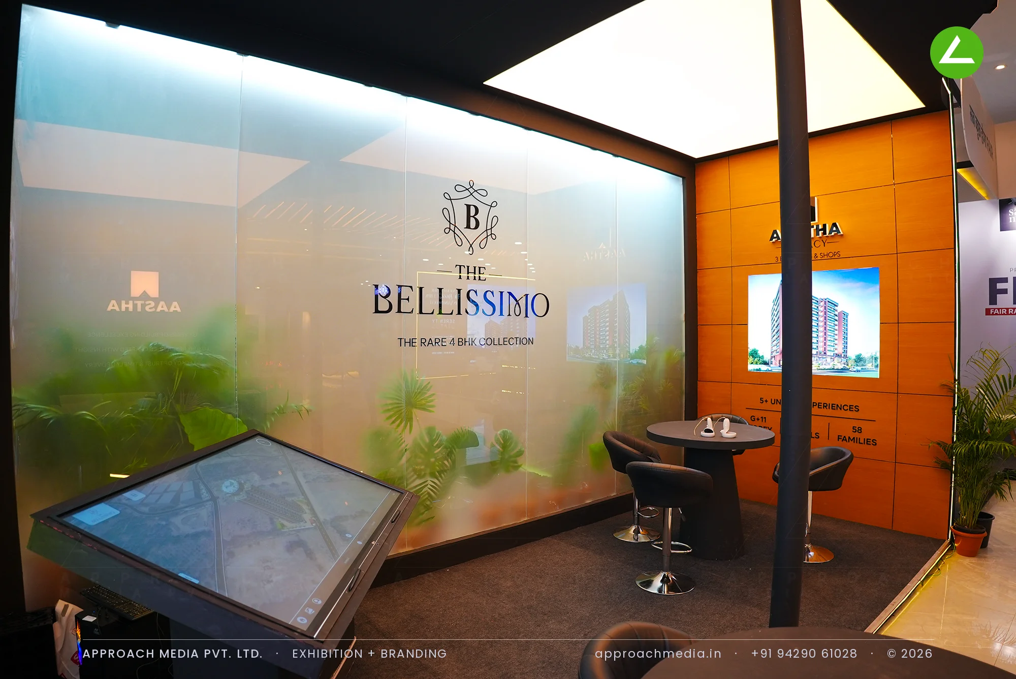 Aastha's 27 sqm exhibition stall design at Ahmedabad Mirror Property Expo Ahmedabad — photo 4