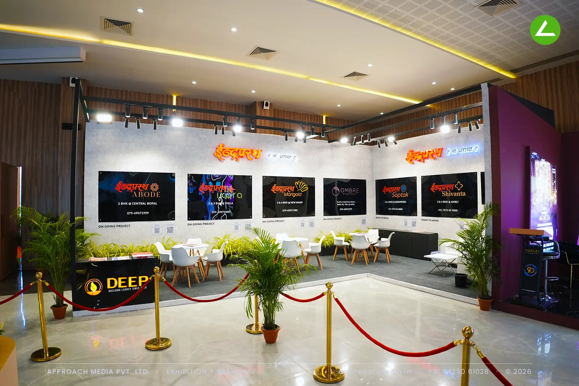 Deep Indraprasth — exhibition stall design at Ahmedabad Mirror Property Expo Ahmedabad, 36 sqm — photo 4