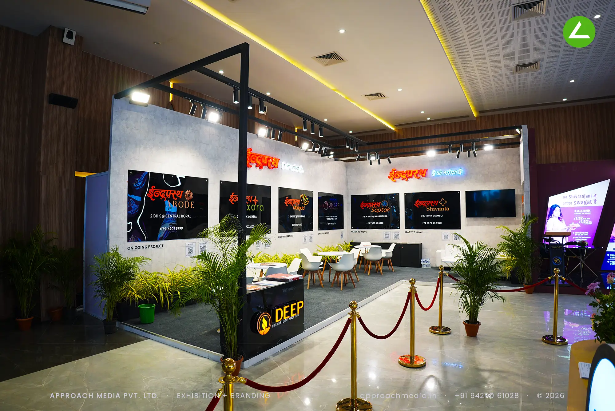 Deep Indraprasth — exhibition stall design at Ahmedabad Mirror Property Expo Ahmedabad, 36 sqm — photo 2