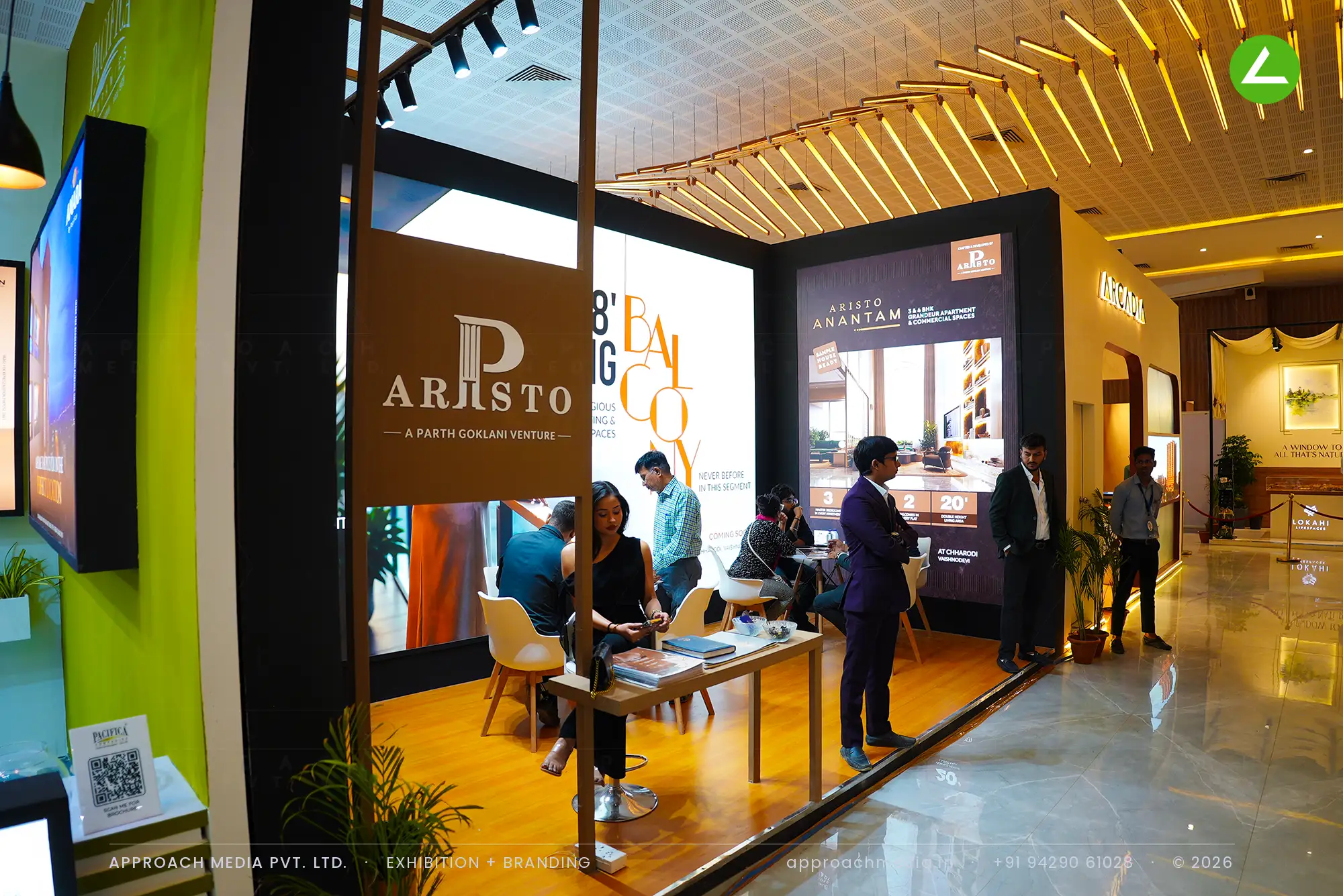 Aristo — an 18 sqm exhibition stall design at Ahmedabad Mirror Property Expo Ahmedabad — photo 3