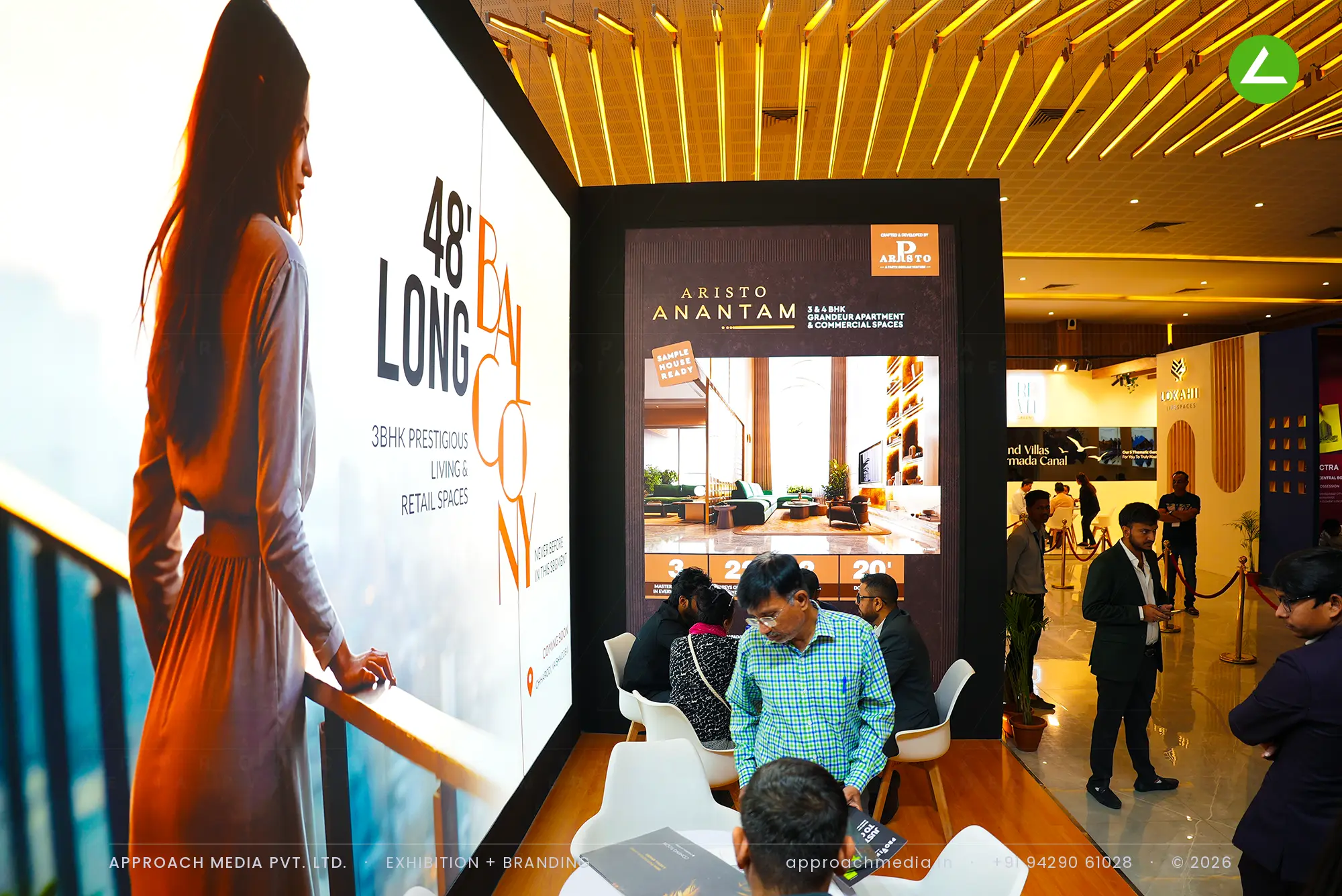 Aristo — an 18 sqm exhibition stall design at Ahmedabad Mirror Property Expo Ahmedabad — photo 4