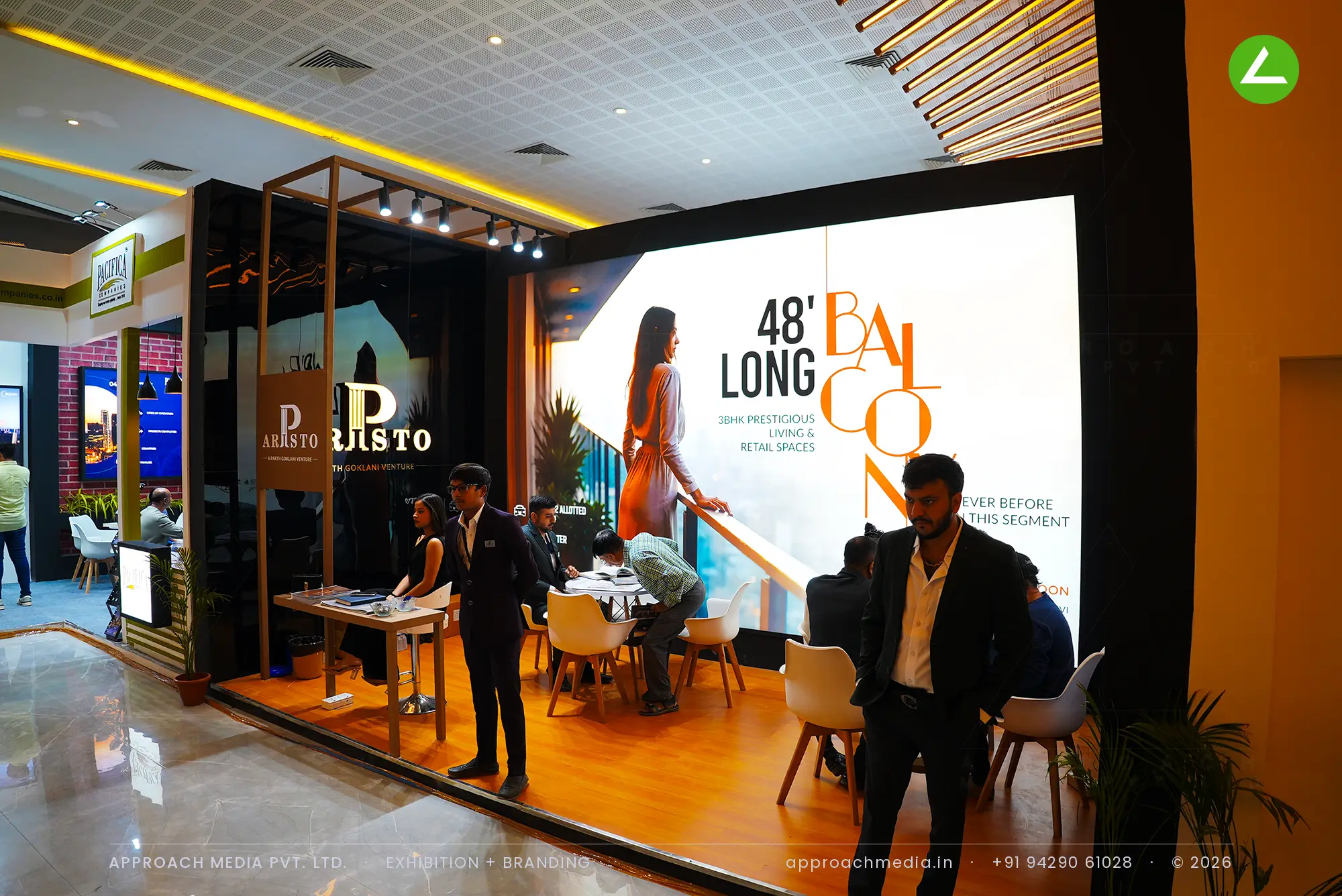 Aristo — an 18 sqm exhibition stall design at Ahmedabad Mirror Property Expo Ahmedabad — photo 2