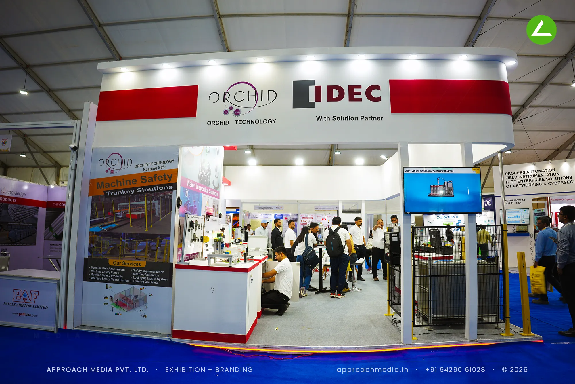 IDEC with Orchid Technology: exhibition stall design at Dahej Industrial Expo, Bharuch — photo 3