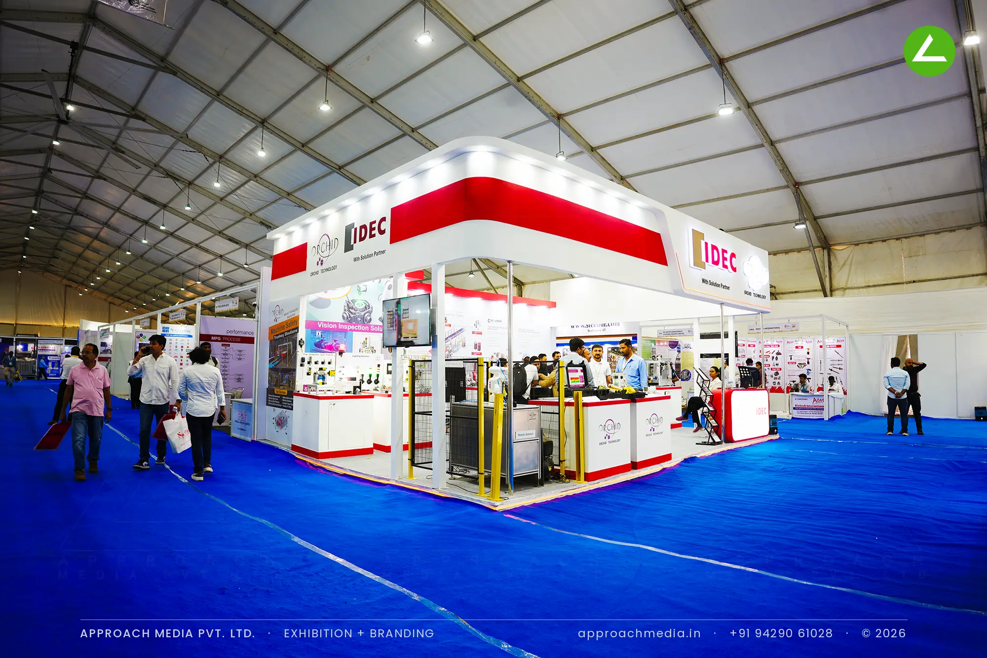 IDEC with Orchid Technology: exhibition stall design at Dahej Industrial Expo, Bharuch — photo 2