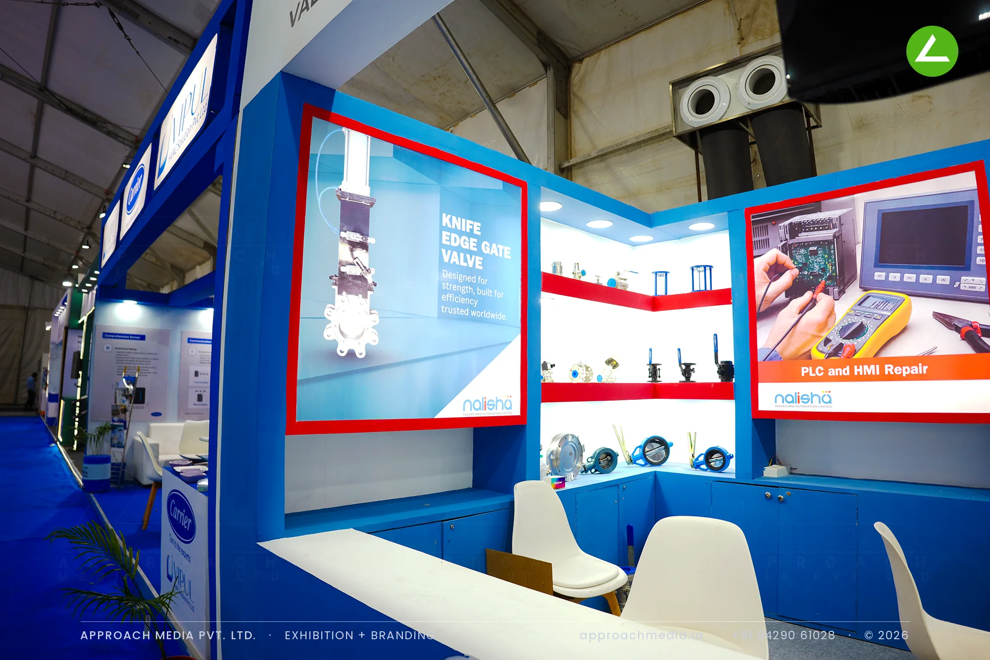 Nalisha Valves & Automation — exhibition stall design at Dahej Industrial Expo Bharuch 2025 — photo 3